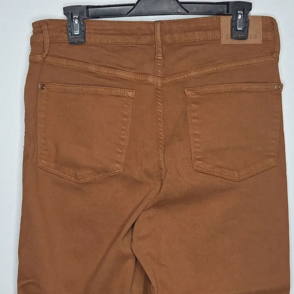 Judy Blue JB88805  Wide Leg  Jeans Women's 13/31 Brown Garment Dyed Cropped